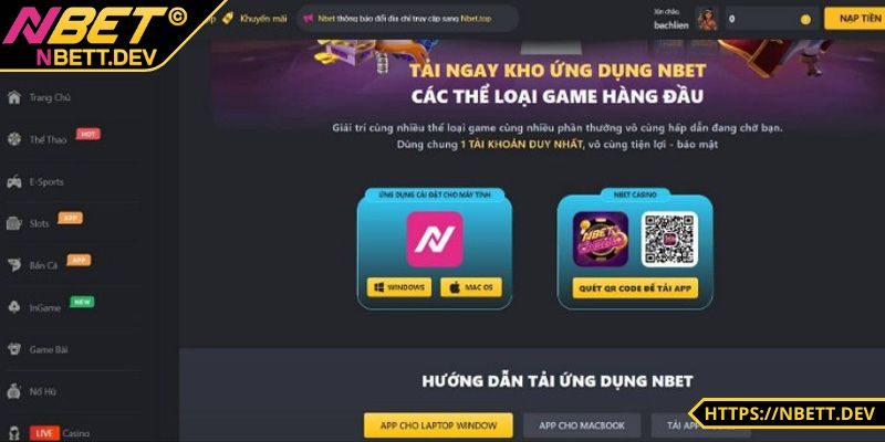 Tải App NBET - Ứng Dụng Nâng Tầm Trải Nghiệm Cho Bet Thủ 3 Tải ứng dụng về máy tính cho cược thủ